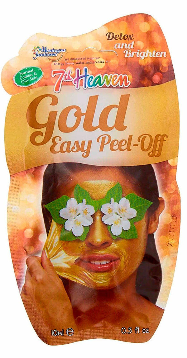 7TH HEAVEN GOLD EASY PEEL-OFF FACE MASK 0.3 oz. DISPLAY (12 COUNT)