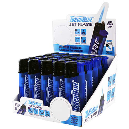 ITEM NUMBER 021601 TORCH BLUE JET FLAME LIGHTER 25 PIECES PER DISPLAY