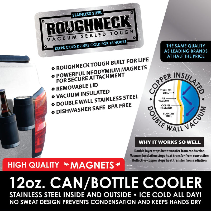 ITEM NUMBER 022139 METAL MAGNETIC CAN COOLER 6 PIECES PER DISPLAY