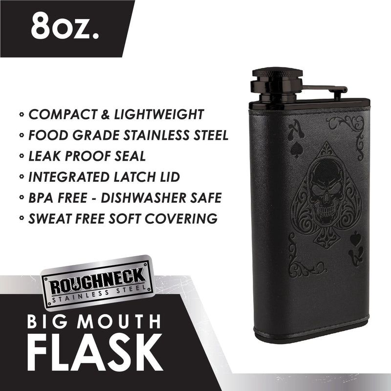 ITEM NUMBER 022426 BIG MOUTH FLASK 4 PIECES PER DISPLAY