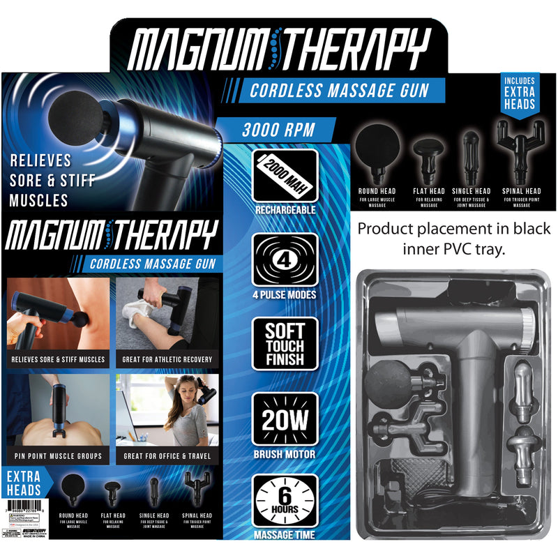 ITEM NUMBER 022789 MAGNUM MASSAGER GUN 6 PIECES PER DISPLAY