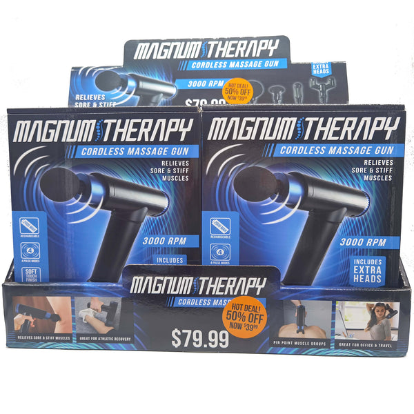 ITEM NUMBER 022789 MAGNUM MASSAGER GUN 6 PIECES PER DISPLAY