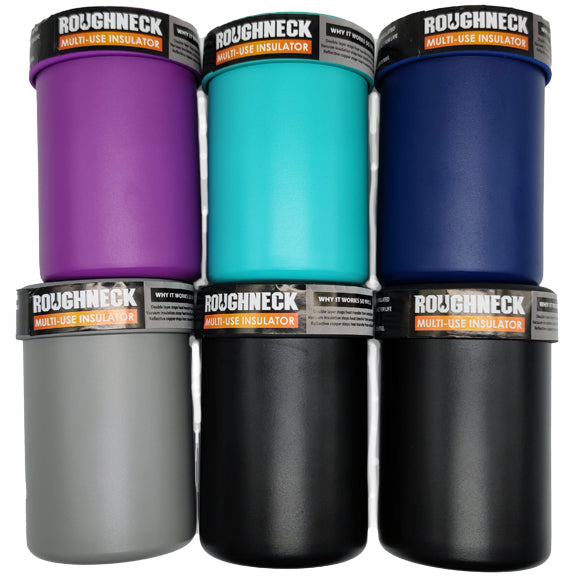 ITEM NUMBER 023120 ROUGHNECK METAL MULTI-USE CAN COOLER 6 PIECES PER DISPLAY