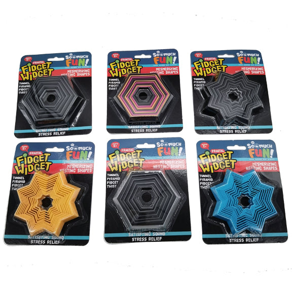 ITEM NUMBER 023267 FRACTAL FIDGET WIDGET TOY 12 PIECES PER DISPLAY