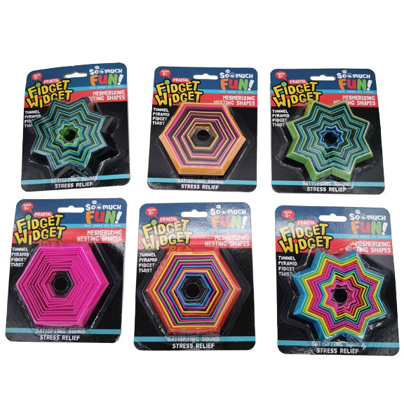 ITEM NUMBER 023267 FRACTAL FIDGET WIDGET TOY 12 PIECES PER DISPLAY