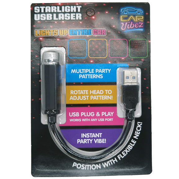 ITEM NUMBER 023306 CAR STARLIGHT MOOD LIGHT USB 6 PIECES PER DISPLAY