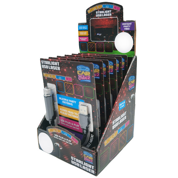 ITEM NUMBER 023306 CAR STARLIGHT MOOD LIGHT USB 6 PIECES PER DISPLAY