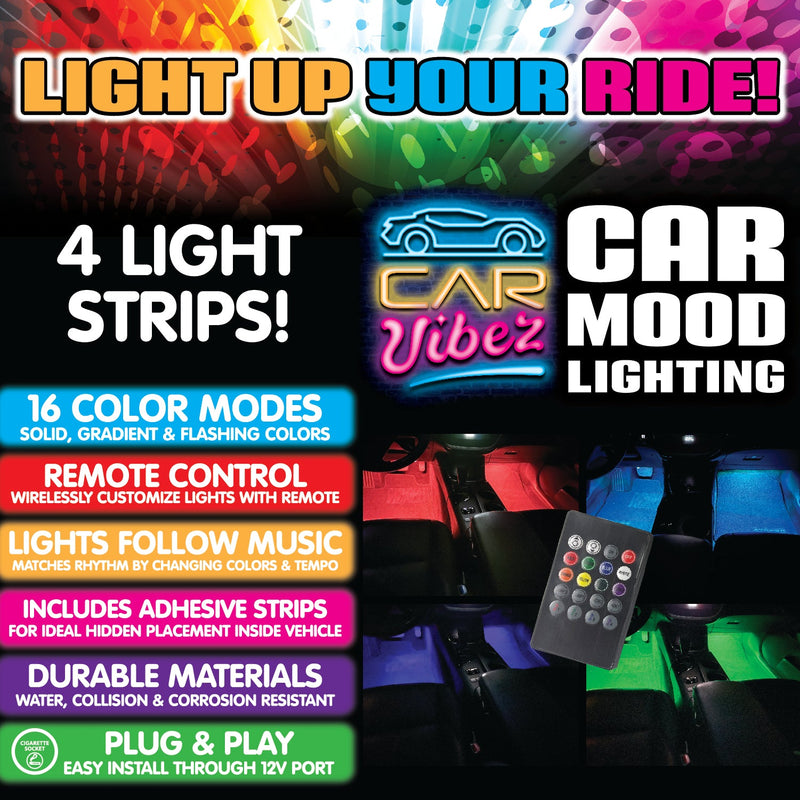 ITEM NUMBER 023307 CAR MOOD LIGHTING 6 PIECES PER DISPLAY