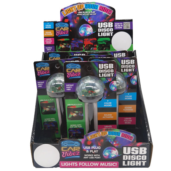 ITEM NUMBER 023308 USB DISCO BALL 6 PIECES PER DISPLAY