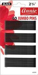 ANNIE JUMBO PINS 2 3/4 in. 40 COUNT BLACK (CASE OF 12)