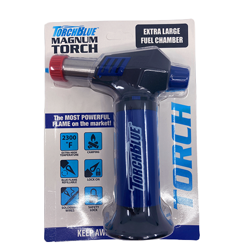 ITEM NUMBER 040351 TORCH BLUE MAGNUM XXL BLISTER 6 PIECES PER PACK