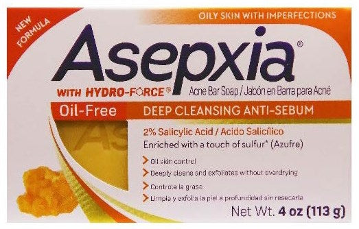 ASEPXIA CLEANSING BAR- OIL FREE 4 oz.