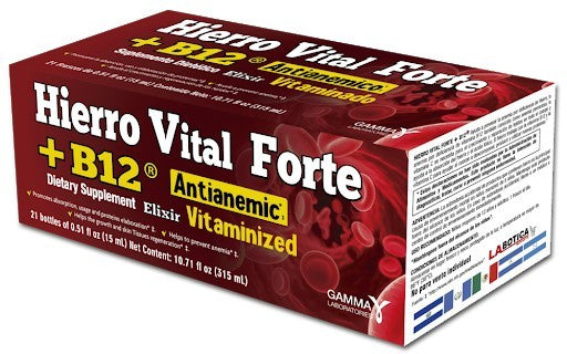 HIERRO VITAL FORTE B12 ANTIANEMIC - 21 VIALES (VIALS)