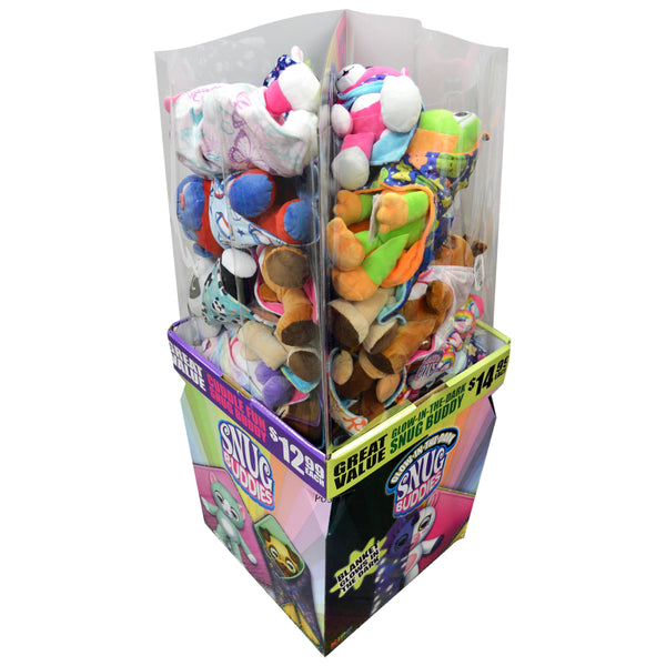 ITEM NUMBER 088366 BLANKET PLUSH FLOOR DISPLAY 24 PIECES PER DISPLAY