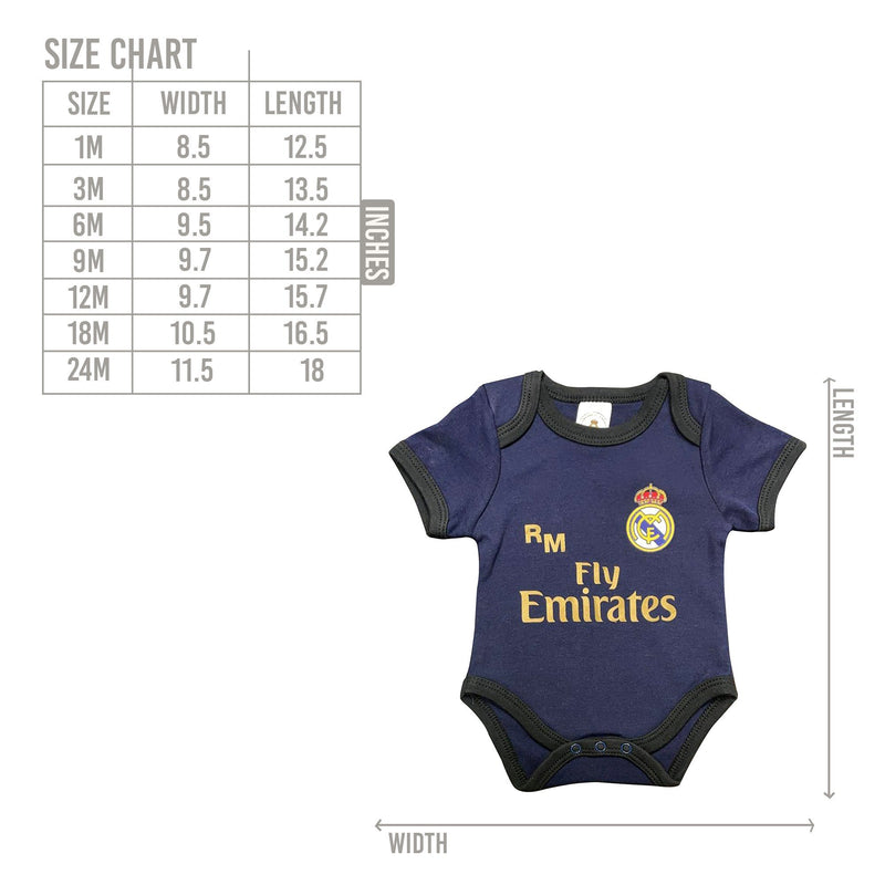 REAL MADRID BABY BODY BLUE AND BLACK