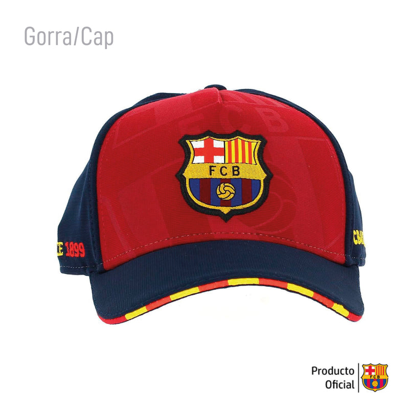 Barcelona Cap BLAUGRANA Official Product Red, Navy