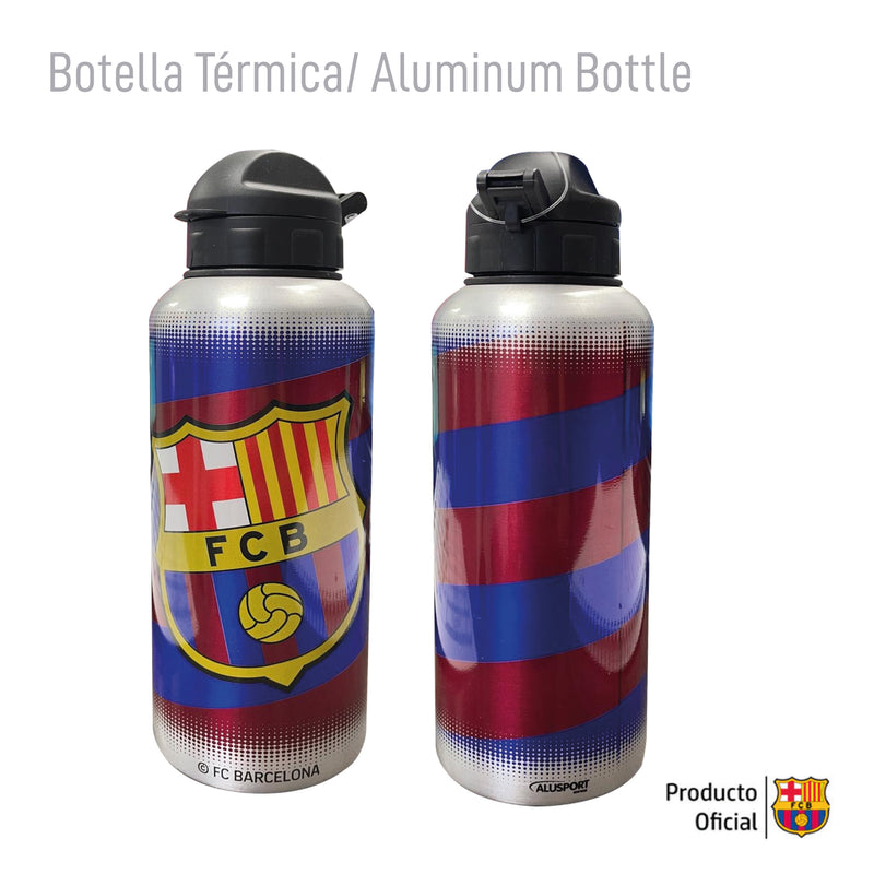 BARCELONA SILVER WATER ALUMINIUM DRINK BOTTLE