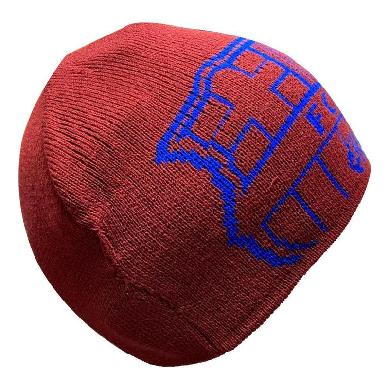 FC Barcelona Beanie hat Official Winter Soccer Red