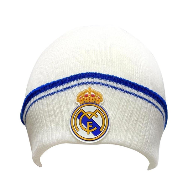 REAL MADRID WHITE  BEANIE HAT REVERSIBLE