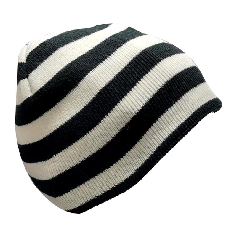 REAL MADRID BLACK AND WHITE REVERSIBLE BEANIE