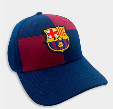 FC Barcelona Cap Adult Chess Red and Blue