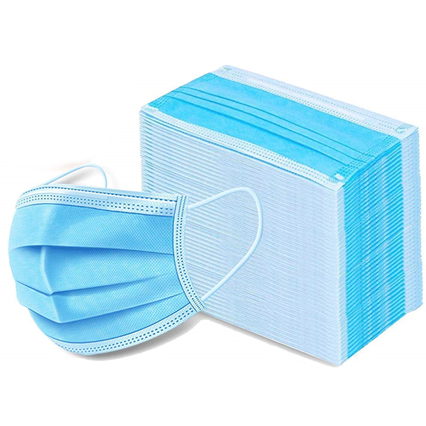 Case of 3 Level Disposable Protective Masks