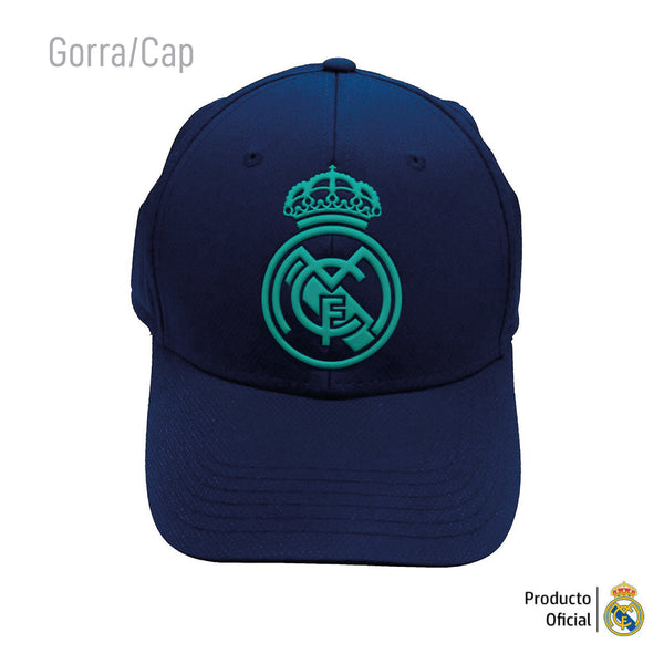 REAL MADRID HAT BLUE - GREEN  WITH LOGO