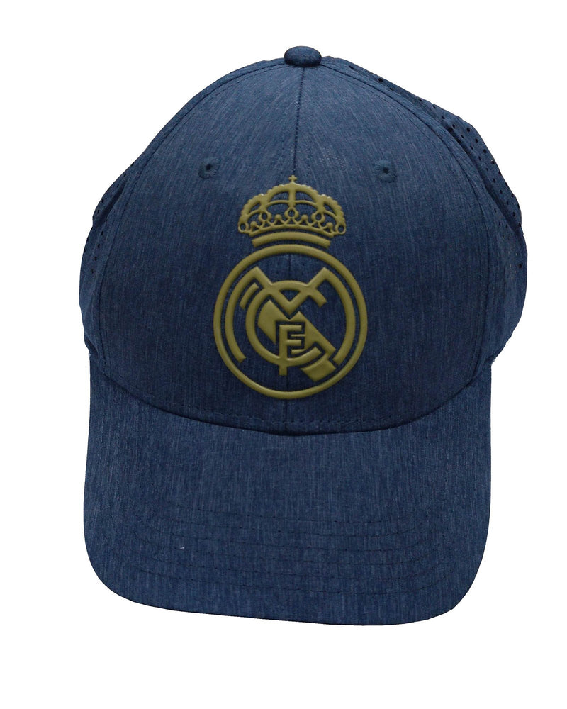 REAL MADRID HAT GRAY AND GOLD  WITH LOGO