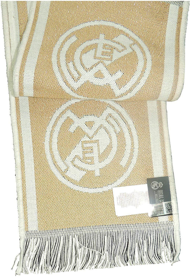 REAL MADRID SCARF WHITE AND GOLD