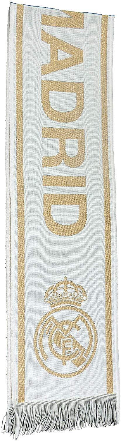 REAL MADRID SCARF WHITE AND GOLD