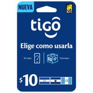 $10 Tigo Universal Hard Cards