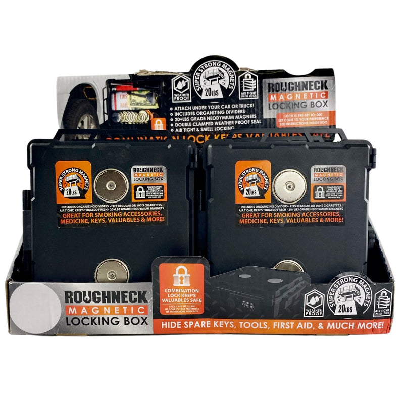 ITEM NUMBER 023099 ROUGHNECK MAGNETIC LOCKING BOX 6 PIECES PER DISPLAY