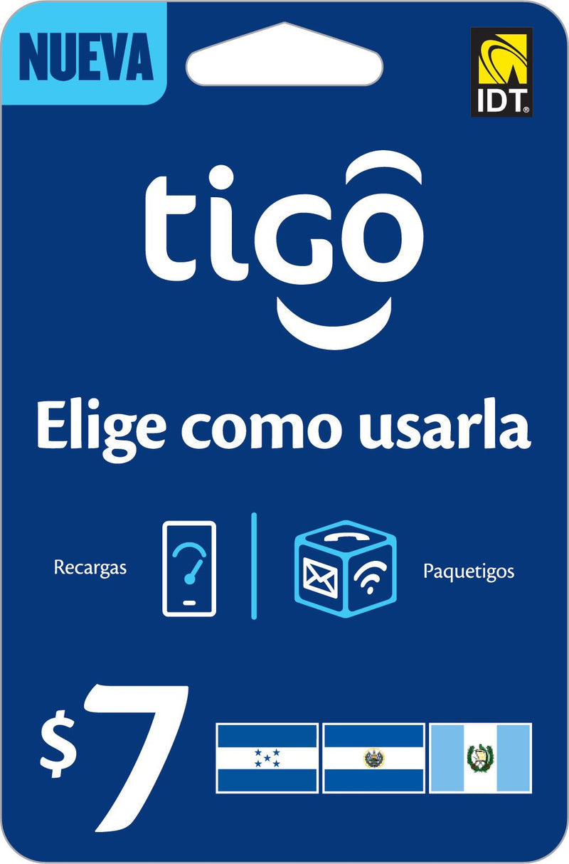 $7 Tigo universal top up cards (50 Pack)