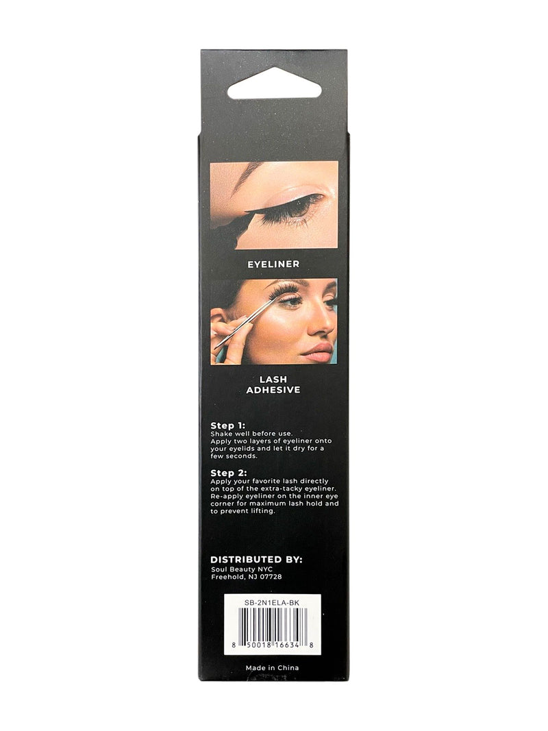 2 IN 1 EYELINER / LASH ADHESIVE DIAMOND PEN DESIGN (12 Pack)